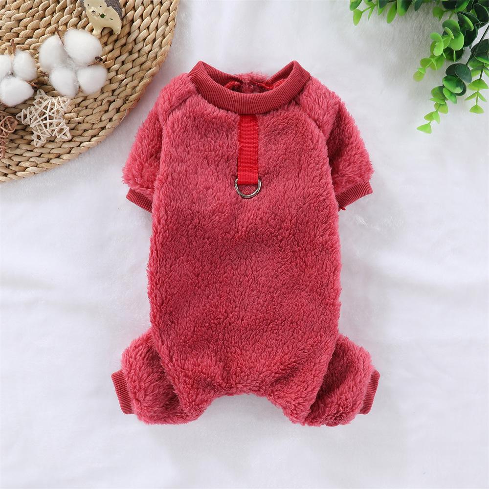 Warm Fleece Sphynx Cat Jumpsuit for Cats Gotas Winter Pet Overalls with Buckle Persian Chinchilla Dog Rompers Mascotas Costume