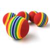 5Pcs Rainbow 3.5cm Cat Toy Ball Interactive Cat Toys Play Chewing Rattle Scratch EVA Ball Training Pet Supplies
