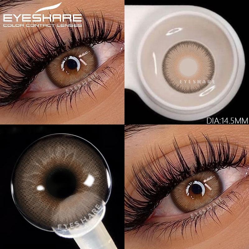 1 Pair New Colorful Contact Lenses for Eyes Blue Eye Lenses Beautiful Pupil Yearly Gray Lenses Cosmetic Green Contacts