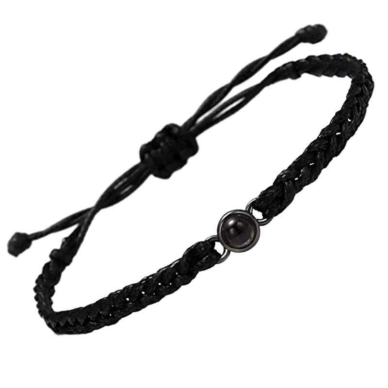 Projekční náramek Personalizované ručně vyráběné náramky pro pár Rodinný přítel Vánoční dárky k Valentýnu