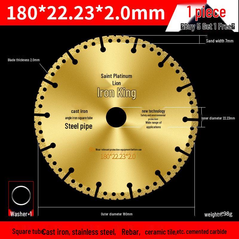 Diamond Cutting Disc for Metal, Alloy, Stainless Steel, and Iron - Angle Grinder Saw Blade