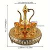 Set Turkish Wine Set European Style Metal Wine Set For Home And Restaurant Decoration European Style Wine Pot And Cups Set Luxury Wine Set Home Decor