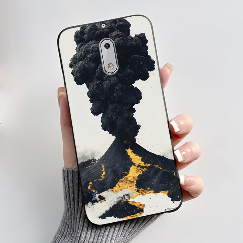 For Nokia 6 New Fashionable Simple Black Phone Case For Nokia 6.1 Plus/Nokia X6 Soft Anti-Scratch Bumper Cute Rabbit Lamp Shell