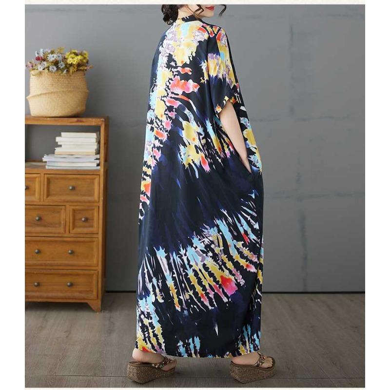 Hanging Short Sleeved Dress for Women, Mid To Long, Western-style Straight Tube Skirt