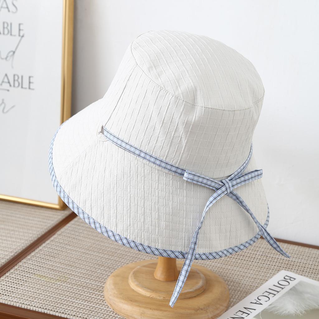 Japanese-style Bowknot Hat Spring and Summer Outings, Makes Face Look Smaller, Versatile Bucket Hat Women, Fis