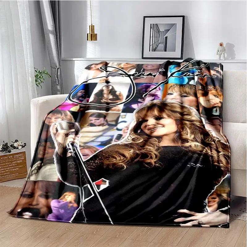 Coperta stampata della cantante latina Jenni Rivera Moda Letto Divano Aria Condizionata Alla Moda Tempo Libero Picnic Viaggio Personalizzabile Coperta