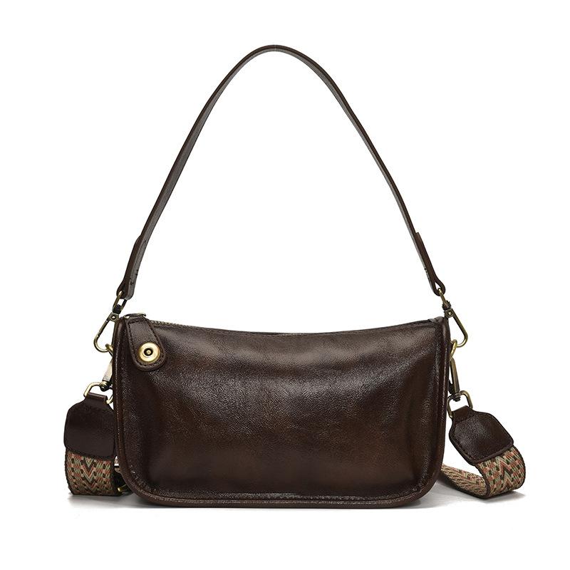 

Популярная оптовая нишевая винтажная сумка Maillard Simple подмышку для женщин, модная, для поездок на работу, премиального качества, с широким плечевым ремнем, сумка кроссбоди