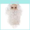 Premium Santa Claus Wig And Beard Set For Festive Christmas Celebrations And Cosplay