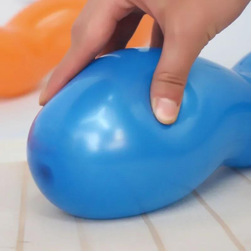 100 db/csomag Latex Csavaros Csavart Lufik Spirál Vastag Hosszú Lufi Karácsonyi Fesztivál Esküvő Születésnapi Parti Dekorációs Kellékek