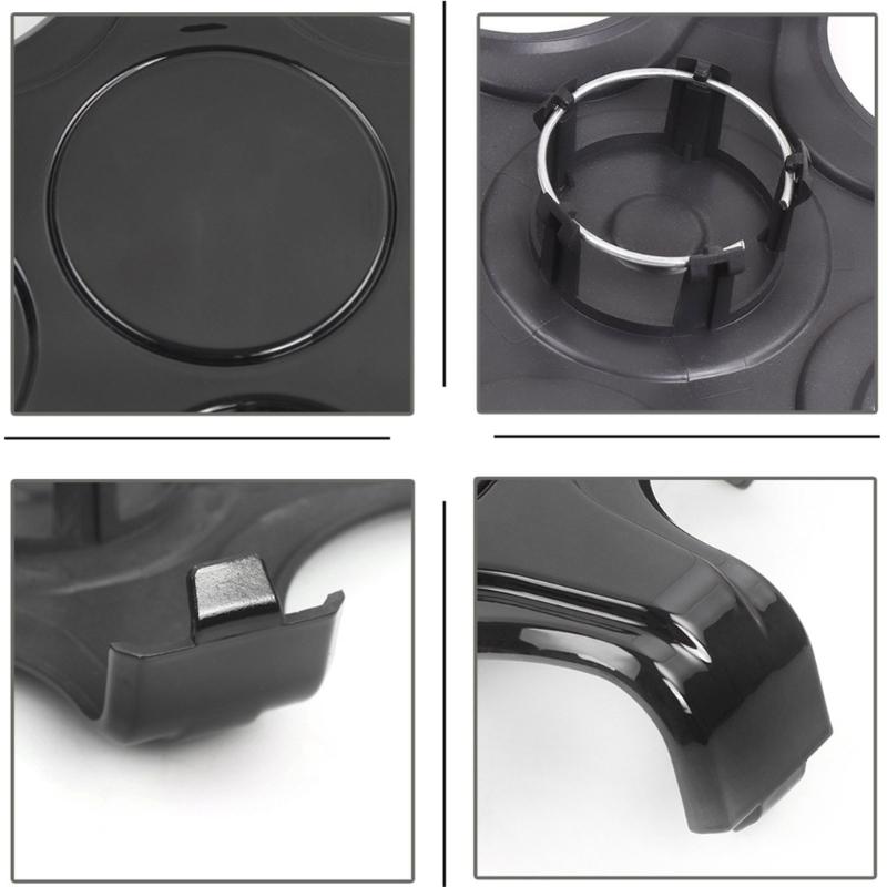 Car Wheel Center Caps Protector Easy Installs Car Wheel Covers Automotive Hub Caps Set Quick Installation 4pcs for Vehicle