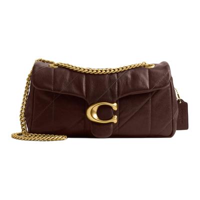 Tabby 26 Quilted Classic Logo Hardware External Magnetic Pocket Lambskin Leather Shoulder Bag Medium Women Shoulder Bag Maple-Brown CCW83-B4MPL