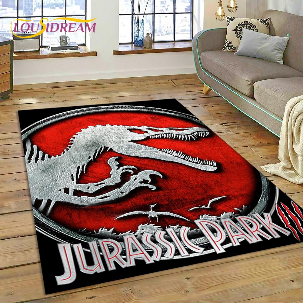 3D Cartoon Jurassic Park Dinosaur Dino Rug Carpet for Living Room Bedroom Decor,floor Mat Non-slip Decoration for Sofa Doormat
