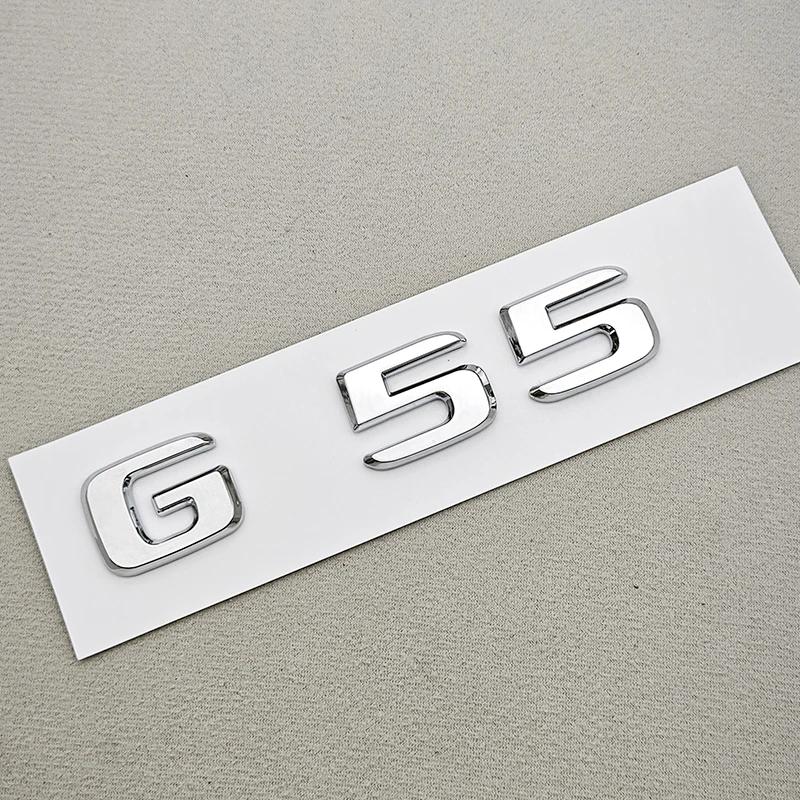 3D ABS Car Letters Logo G55 G63 G65 Sticker Rear Trunk Badge Emblem Decals For AMG G55 G63 W463 Auto Accessories