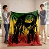 Smiling Man Rastafarian Style for all seasons blanket lunch break throw gift