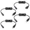 USB/Type C/Micro USB/Mini USB Male To 5.5x2.1mm Female Power Adapter Connector Cable Charging Adapter Converter 5V