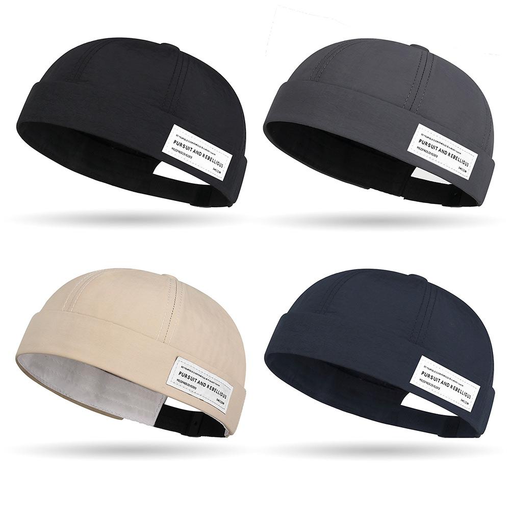 Versatile Unisex Sun Hat Rolled Cuff Harbour Hat Street Lightweight Newsboy Cap  for Men