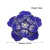 Factory Hot Sale Shoes Flower Three-layer Cloth Fabric Patch Flower Rhinestone Handmade DIY Clothing Bag Accessories