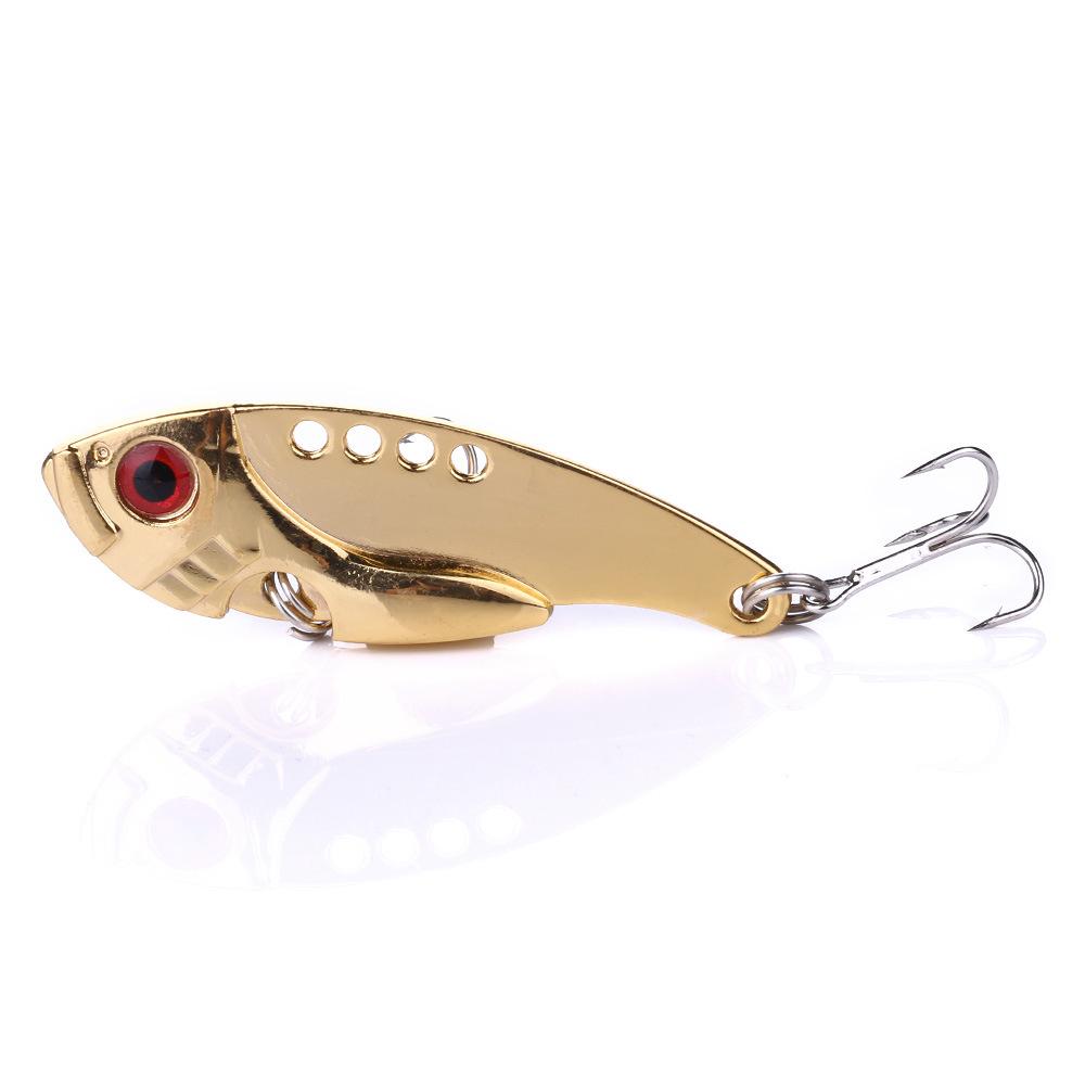5Pcs Metal VIB 5.5cm/11g Freshwater Lure Sea Bass Croaker Lure Full Swimming Hard Baits Fishing Lures Fake Bait
