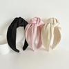 PROLY New Fashion Women Headband Adult Wide Side Solid Color Hairband Center Knot Turban Casual Hair Accessories