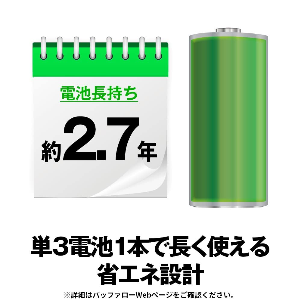 Buffalo Wireless Mobile Bluetooth Thin and Design with Quiet Blue DPI Presentation Up To 972 Days of Compatible with Standard Silver Mouse, FLEXUS,