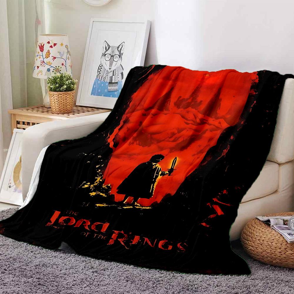 

1pc The Lord of the Rings Flannel Blanket Soft Warm Throw for Home, Office, Travel, All-Season Cozy Bedding GiftL1073 80cmx120cm(31inx47in)