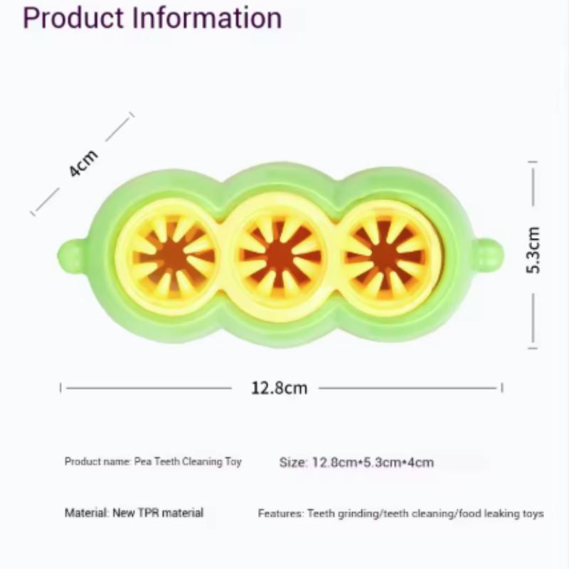 Bite-Resistant Pea Shaped Dog Snack Box Interactive Feeder Toy for Relieving Boredom And Teeth Grinding Puppy Toy