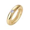 925 Sterling Silver Micro Pave Moissanite Ring Gold Plated Hypoallergenic Plain Jewelry for Women