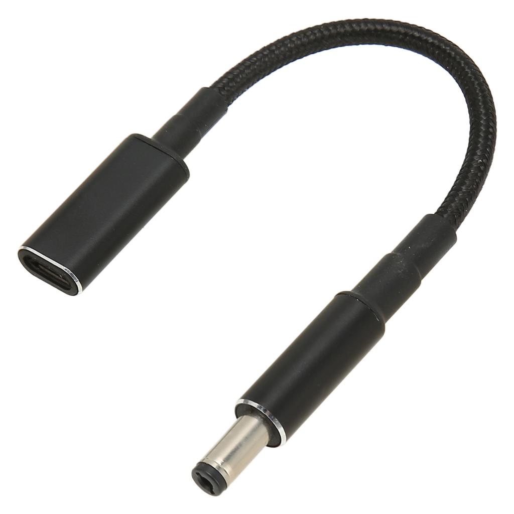 USB Type C Female To 5.5x2.1mm Male Adapter Cable Dual PD E MARK Chip Portable 100W USB Type C Adapter Cable