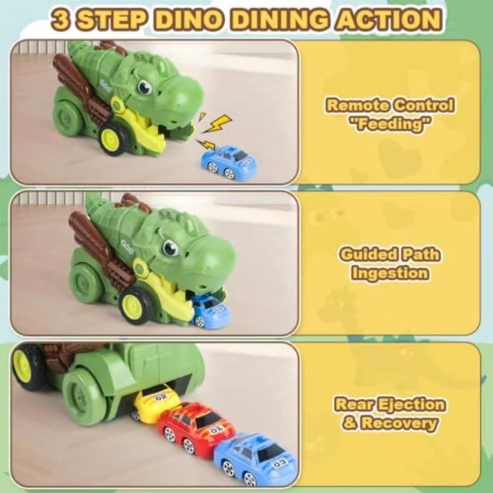 Simulation Model Animal Remote Control Toy Tyrannosaurus Rex Truck Eaten Cars Festival Gifts