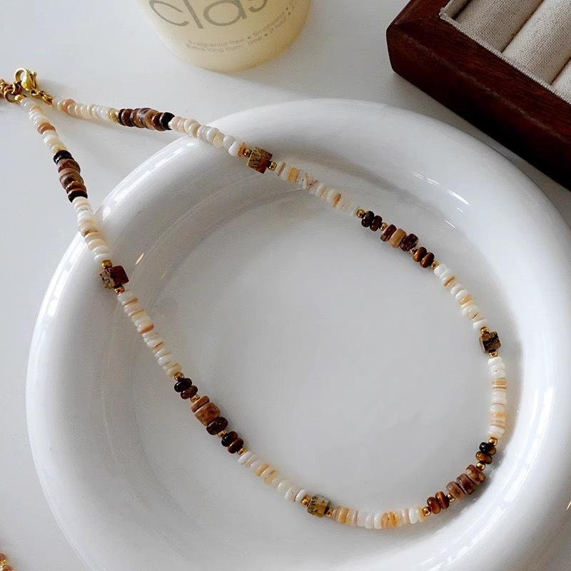 Handmade Mori French Versatile Shell Casual Style Necklace Jewelry