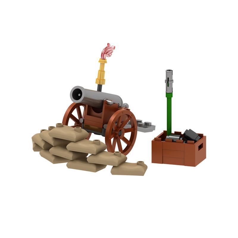MOC Mittelalterliche Militärkutsche, Kutsche, Streitwagen, Ritter, Transportkutsche, Waffen, Figuren, Gemüse, Holz, Ziegel, Kinderspielzeug