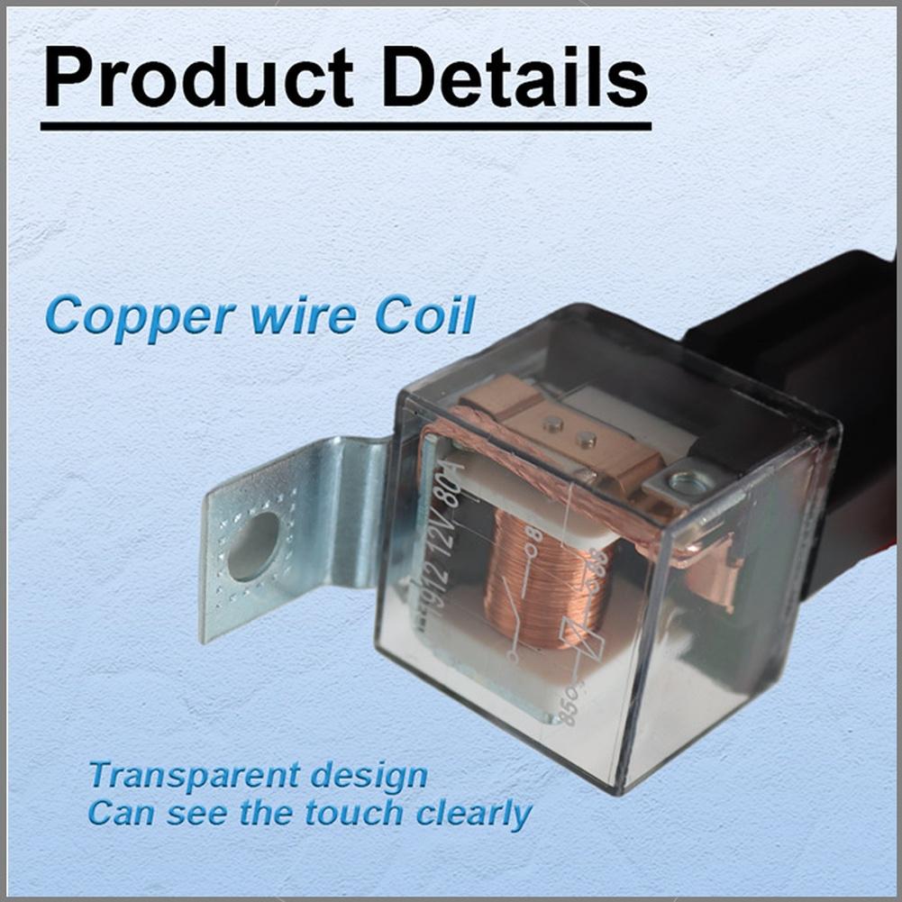 

12V Car For Horn Relay Wiring Harness Connector Kit for Car and Motorcycle Compatible with Standard Electrical Systems China Mainland