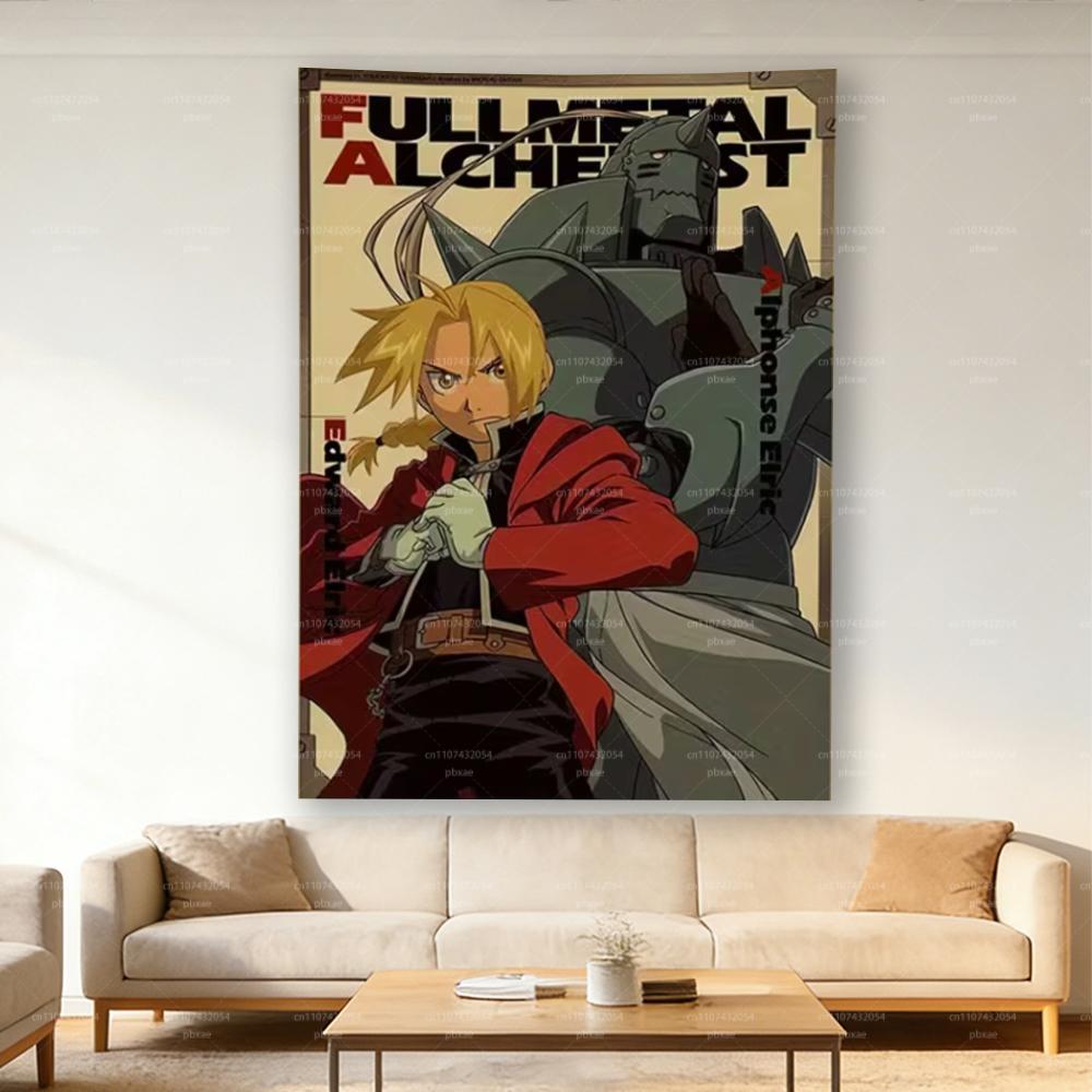 1pc Art Decoration Poster of Fullmetal Alchemist Unique Creative Wall Art Tapestry Suitable for Living Room Bedroom