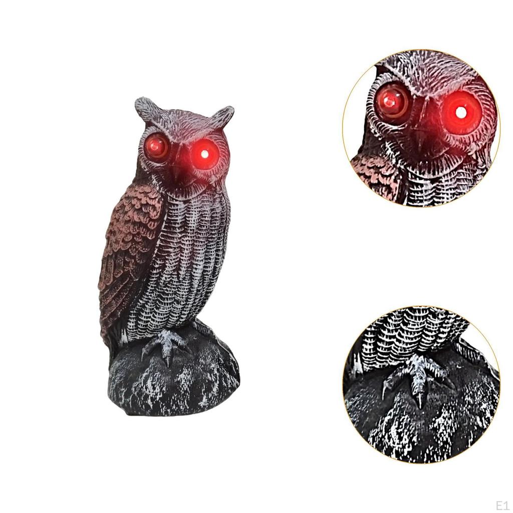 Fake Owl Bird Deterrent for Pathway Patio Outdoor