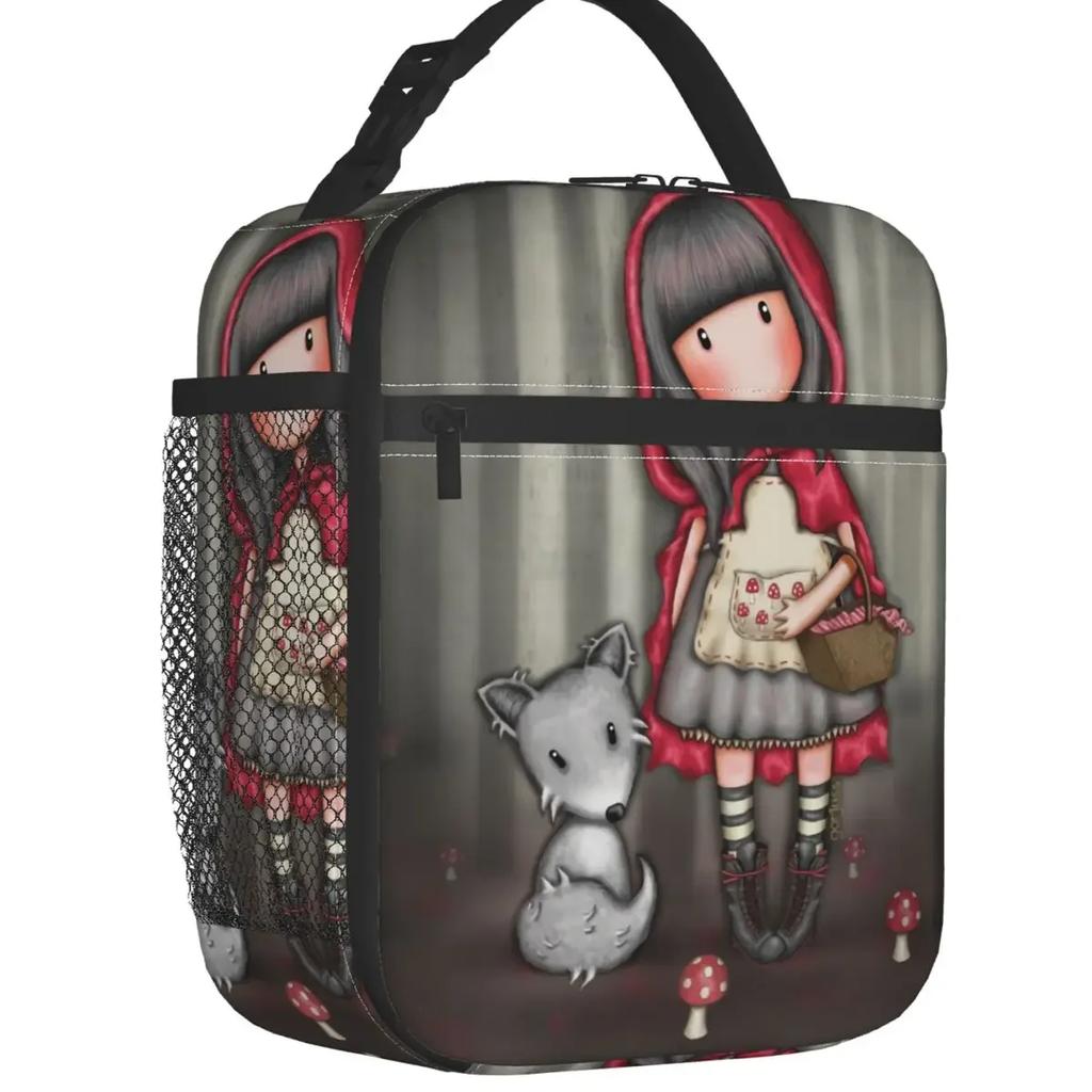 Gorjuss Puppe Wiederverwendbare Lunchbox Wasserdicht Anime Mädchen Thermokühltasche Essen Isoliert Lunchtasche Schule Kinder Schüler
