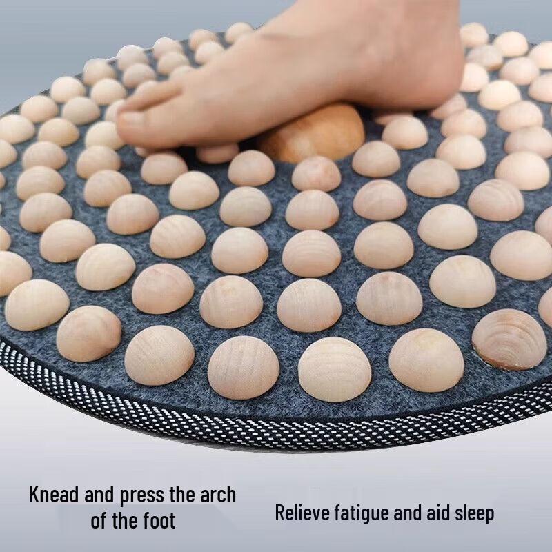Natural Wood Foot Acupressure Massage Mat