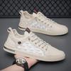 New Korean Style Fashion Casual Board Shoes Breathable Mesh Shoes Soft Sole Thin Sports White Shoes for Men
