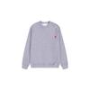 Autumn/Winter Unisex Streetwear Heart Embroidery Crewneck Sweatshirt