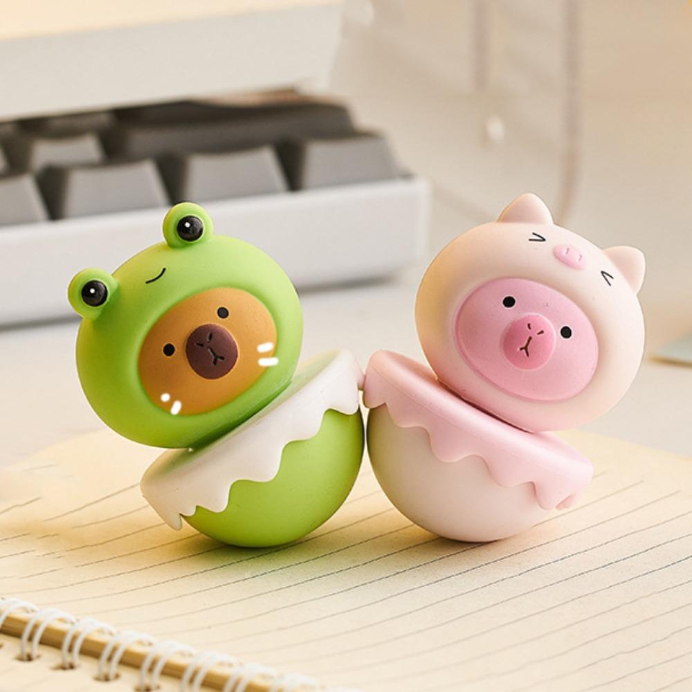 Resin Doll Capybara Tumbler Model Animals Tumbler Capybara Animals Figures  Collection Toy