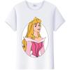 Casual Disney Cartoon Tee Sleeping Beauty Princess Graphics Shirt Women Summer Punk Top Plus Size T-Shirts Clothes Ladies Blouse