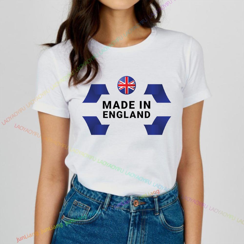 2024 Summer New Funny Shirt England Flag Badge Unisex Patriotism Graphic T Shirts Womens Tshirts Men Tshirt Short Sleeve Tee
