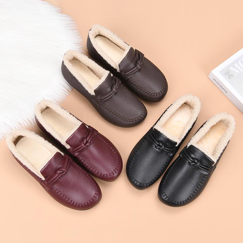 Winter cotton shoes Doudou shoes middle-aged mother shoes old Beijing non-slip wear-resistant fashion casual women's fashion versatile
