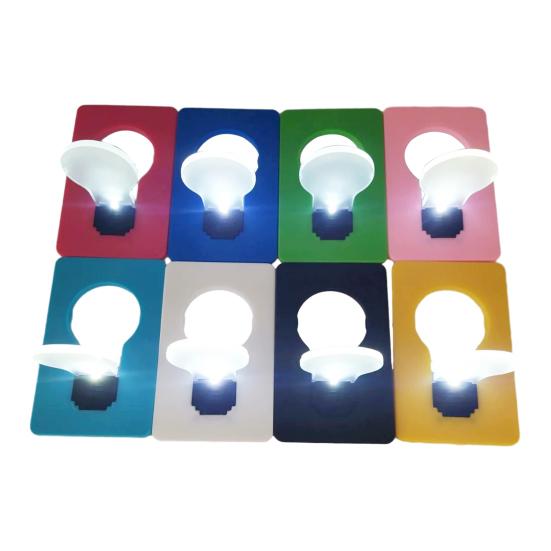 Energy Saving Folding LED Card Light Pocket Card Lamp Battery Powered Easy To Carry Mini Portable Night Lamp