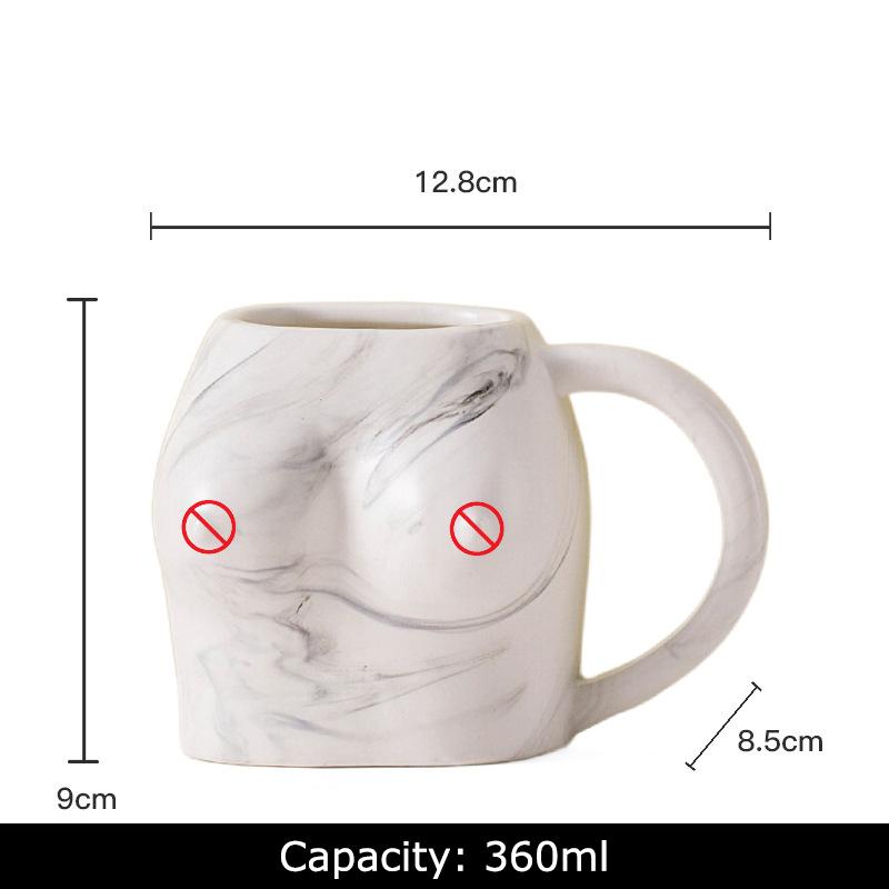 Clench Fist Shaped Porcelain Mugs Water Cup Human Body Art Coffee Mug Dining Table Afternoon Tea Teacup Fruits Juice Cup