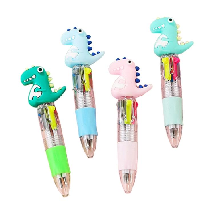 

4 Color-in-1 Ballpoint Pen Retractable Ballpoint Pen Christmas Stocking Fillers for Kid Writing and Drawing 1