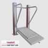 Outdoor Plastic Steel Treadmill
