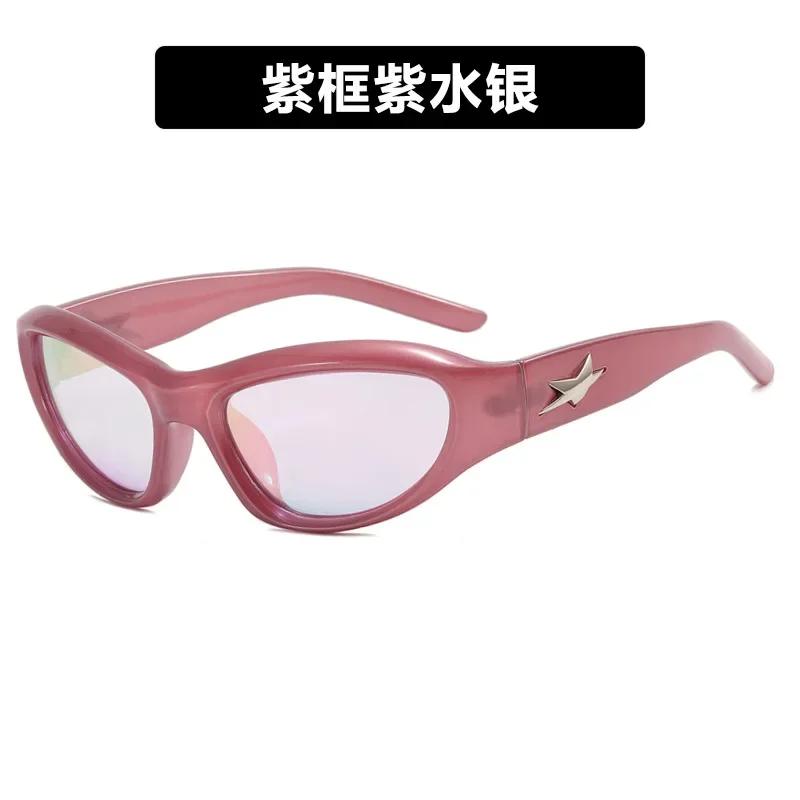 Star Y2K Sports Gafas De Sol New Fashion Cool Design Glasses Punk Special Men Women Street Photo Shade Sunglasses