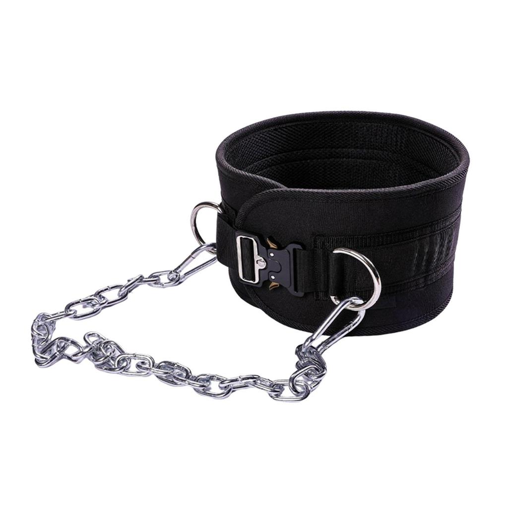 Dipping Belt for Weightlifting with Lifting Chain Body Building Waist Support Power Lifting Portable Men Women Gym Weight Belt