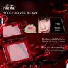 Little ONDINE Sculpted Veil Blush 01/02, Double-Sided Embossed, Breathable Fine Powder, Long-Lasting And Buildable, Suitable For Beginners Daily Use