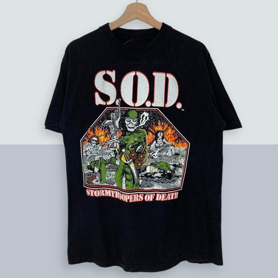 SOD Stormtroopers of Death Shirt Short Sleeve Black Men S-5XL E1431 Unisex T-Shirt M